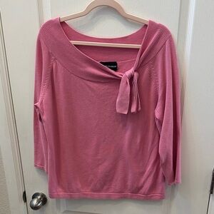 Sag Harbor Rosy Crew Neck Sweater with Bow